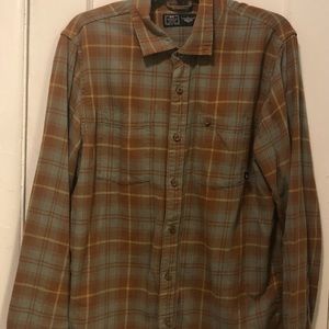 Nike Men's Size L Button Down Long Sleeve Plaid Shirt Cotton